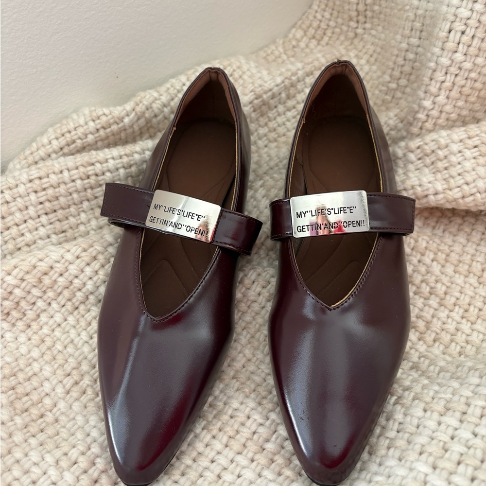Elegant Burgundy Women's Loafers
